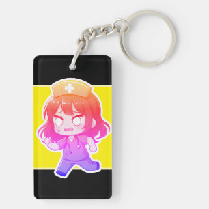 Llavero Chibi Enfermera Original - El Turno Agitado