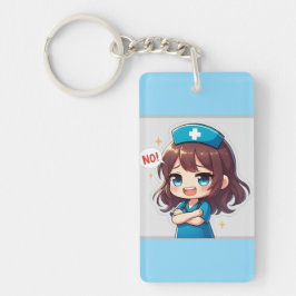 Llavero Chibi Enfermera Original - Vida de Enfermería Sass