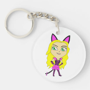 Llavero chibi gatita