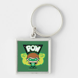 Llavero Chibi Green Lantern Formando puños gigantes