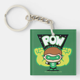 Llavero Chibi Green Lantern Formando puños gigantes