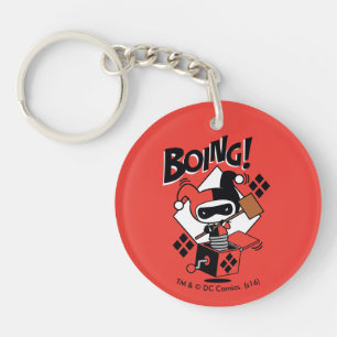 Llavero Chibi Harley-Quinn-In-A-Box Con Martillo