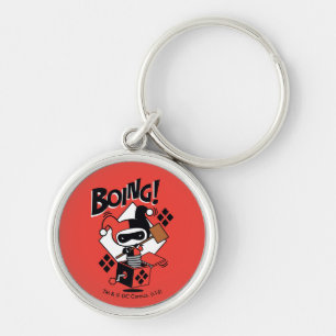 Llavero Chibi Harley-Quinn-In-A-Box Con Martillo
