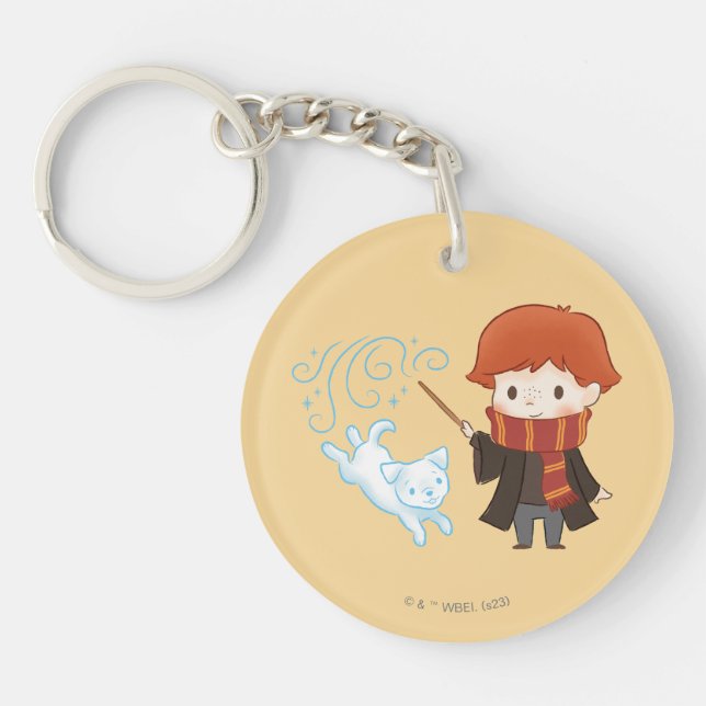 Llavero Chibi Ron Weasley Patronus (Frente)