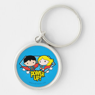 Llavero ¡Chibi Superman & Chibi Supergirl Power Up!