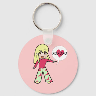 Llavero Chibi Valentine Hearts