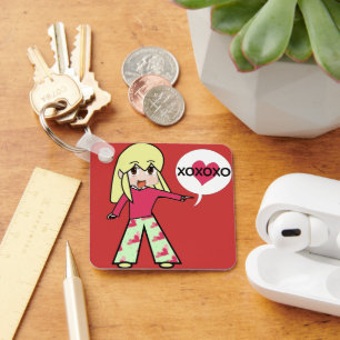 Llavero Chibi Valentine Hearts