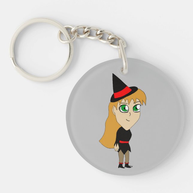 Llavero chibi witch (Frente)