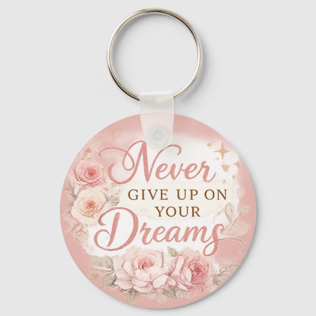 Llavero Chic Motivacional Floral  (Anverso)