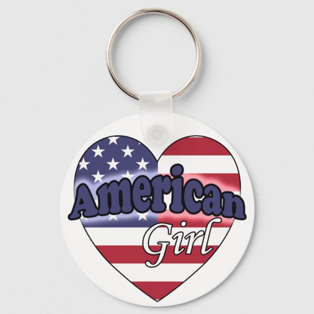 Llavero Chica Americana (Anverso)