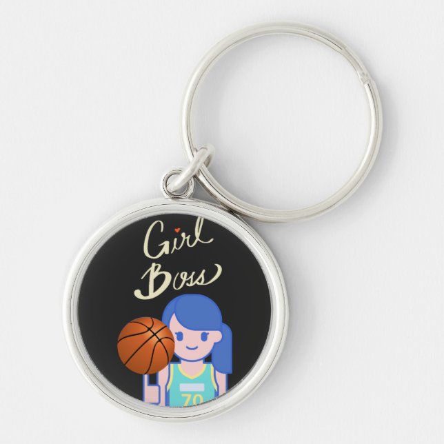 Llavero Chica Boss Basketball (Frente)