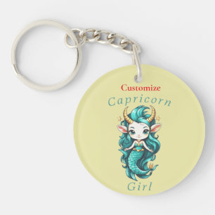 Llavero Chica Capricornio Sirena Thunder_Cove