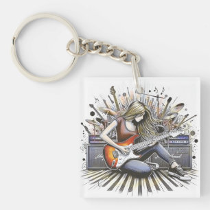 Llavero Chica con vibraciones musicales