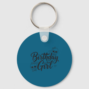 Llavero Chica Cumpleañera Cráneo Esqueleto Amante Lindo Di