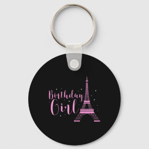 Llavero Chica Cumpleaños Torre Eiffel París Cumpleaños Vac