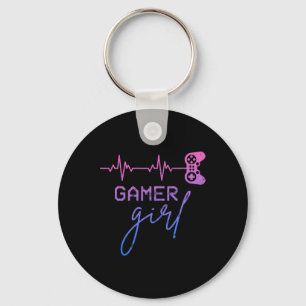 Llavero Chica Cute Heartbeat Gamer Para El Videojuego Chic