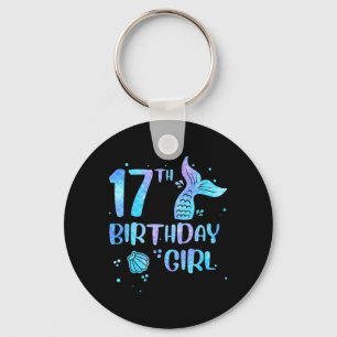 Llavero Chica de 17 Cumpleaños Sirena 17 Años Regreso a