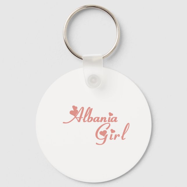 Llavero Chica de Albania (Anverso)