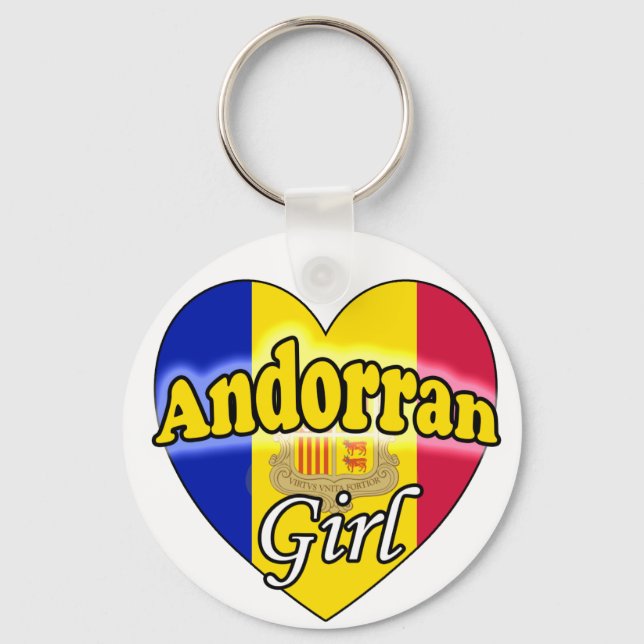 Llavero Chica de Andorra (Anverso)
