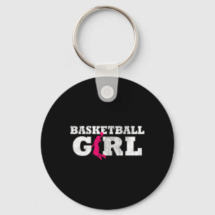 Llavero Chica de baloncesto Jugador Silhouette Sport Gift