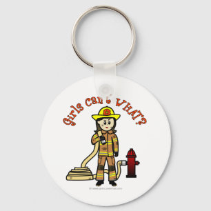 Llavero Chica de bomberos