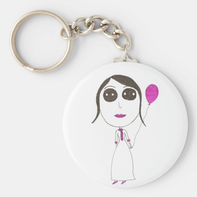 Llavero Chica de cabezal grande (Frente)