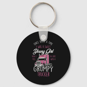 Llavero Chica De Camión Grumpy Una Vez Mujeres Conductoras