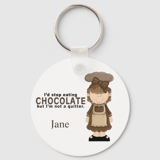 Llavero Chica de chocolate 3 Keychain (Anverso)