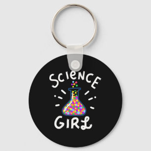 Llavero Chica de ciencias Química Biología Estudiante Prof
