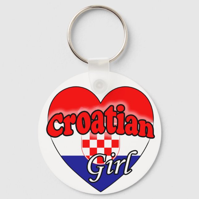 Llavero Chica de Croacia (Anverso)