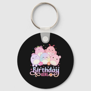 Llavero Chica de cumpleaños  Squish Squad Mallow Chicas ab