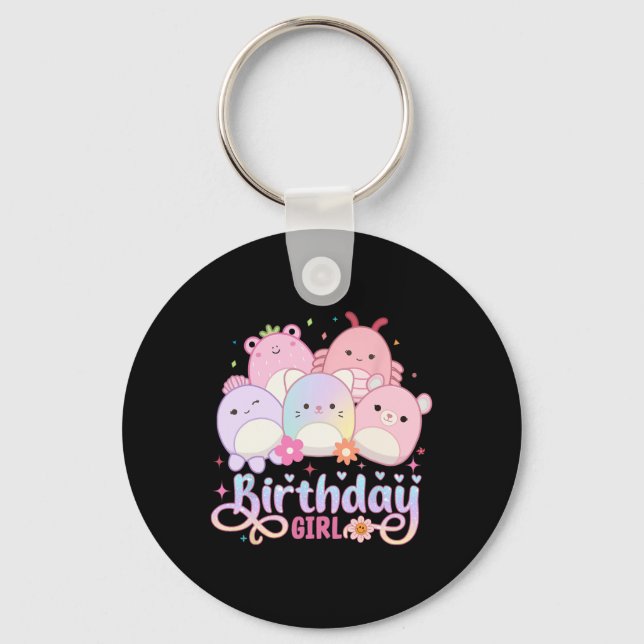 Llavero Chica de cumpleaños  Squish Squad Mallow Chicas ab (Anverso)