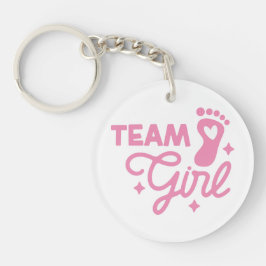 Llavero Chica de equipo Chica Cute Baby Shower Acrylic Key