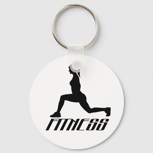 Llavero Chica de fitness (Anverso)