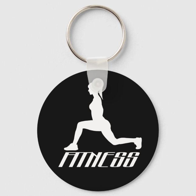 Llavero Chica de fitness (Anverso)