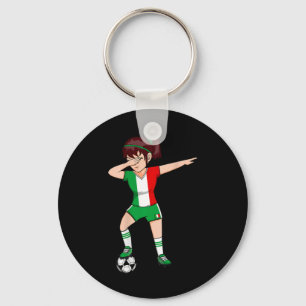 Llavero Chica de fútbol haciendo Dabbing Jersey de Italia