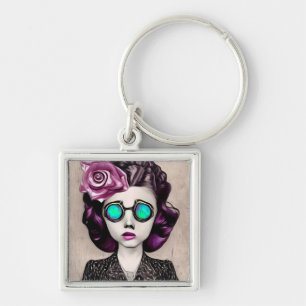 Llavero Chica de Gogles Opal de Inspirewire