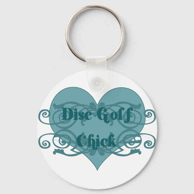 Llavero Chica de golf de disco (Anverso)