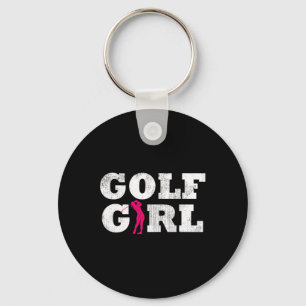 Llavero Chica de Golf Jugadora de Golf Silueta Deporte G
