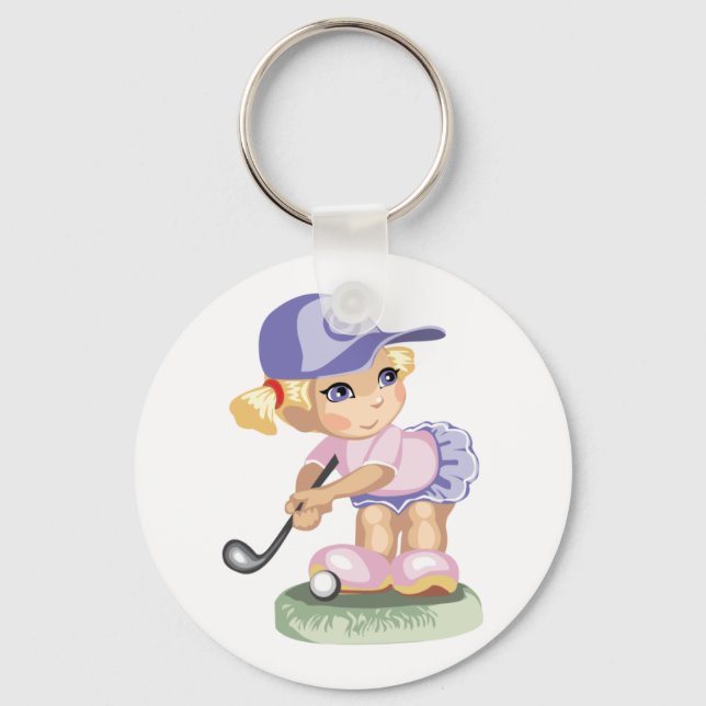 Llavero Chica de golf Keychain (Anverso)