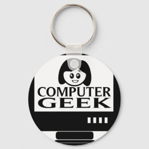Llavero Chica de informática geek