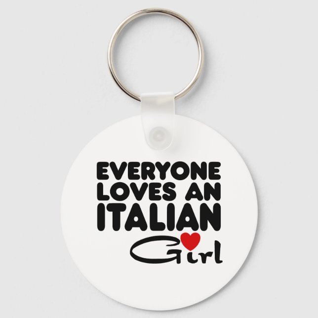 Llavero Chica de Italia (Anverso)