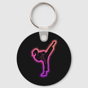 Llavero Chica de Karate Artes Marciales Niños Mujeres Chic