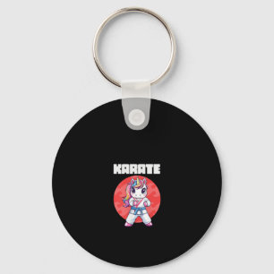 Llavero Chica de karate de unicornio divertido de mujer Ka