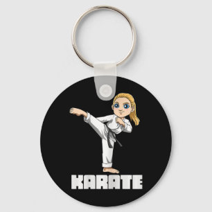 Llavero Chica de Karate - Niño de Artes Marciales Japonesa