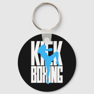 Llavero Chica de kickboxing en entrenamiento