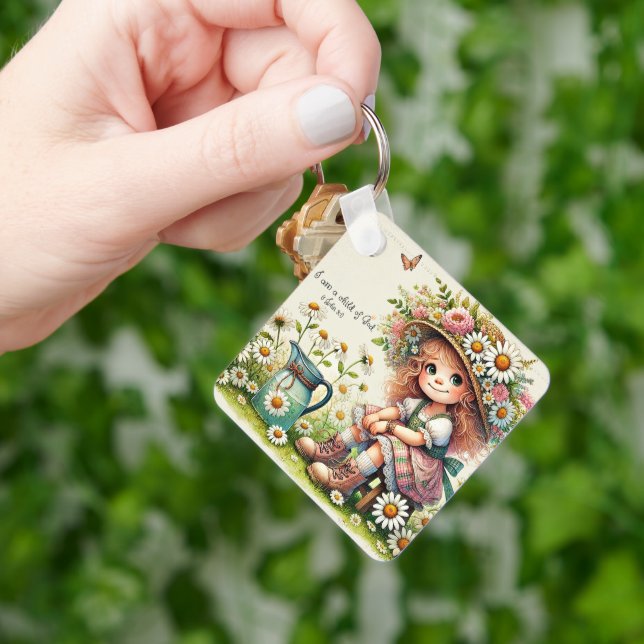 Llavero Chica de la margarita de Dios (Mano)