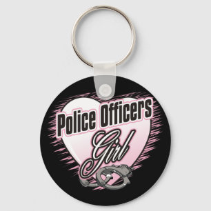 Llavero Chica de los oficiales de policía