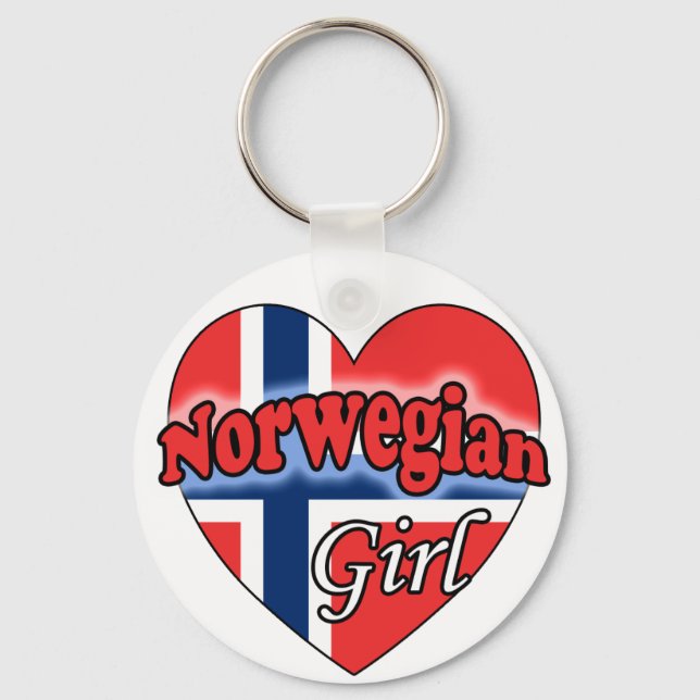 Llavero Chica de Noruega (Anverso)