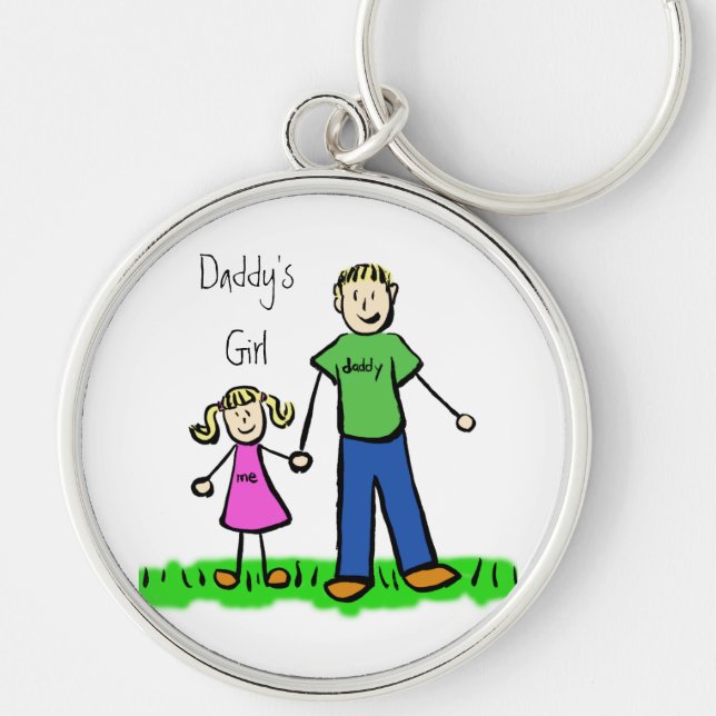 Llavero Chica de papi Blond Keychain (Personalizar) (Frente)